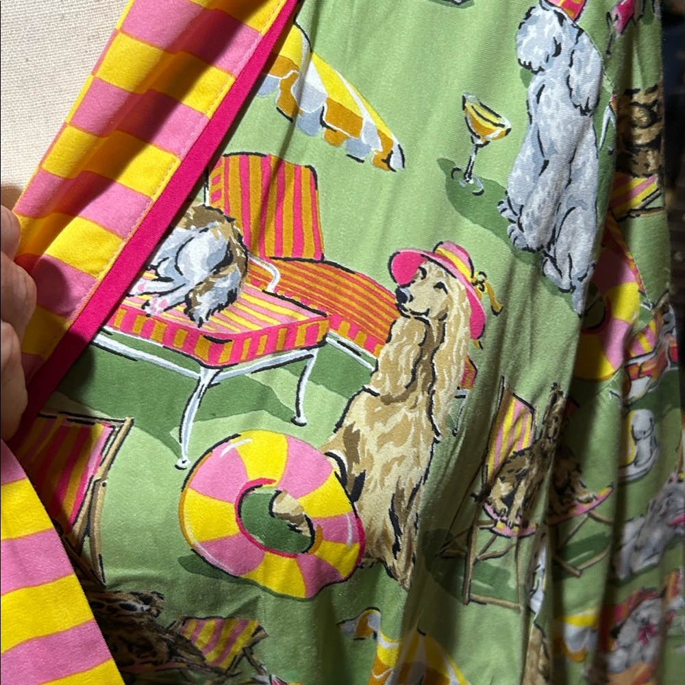 NWT Print Fresh Palm Royale Pooches Robe size L/XL - Picture 5 of 6